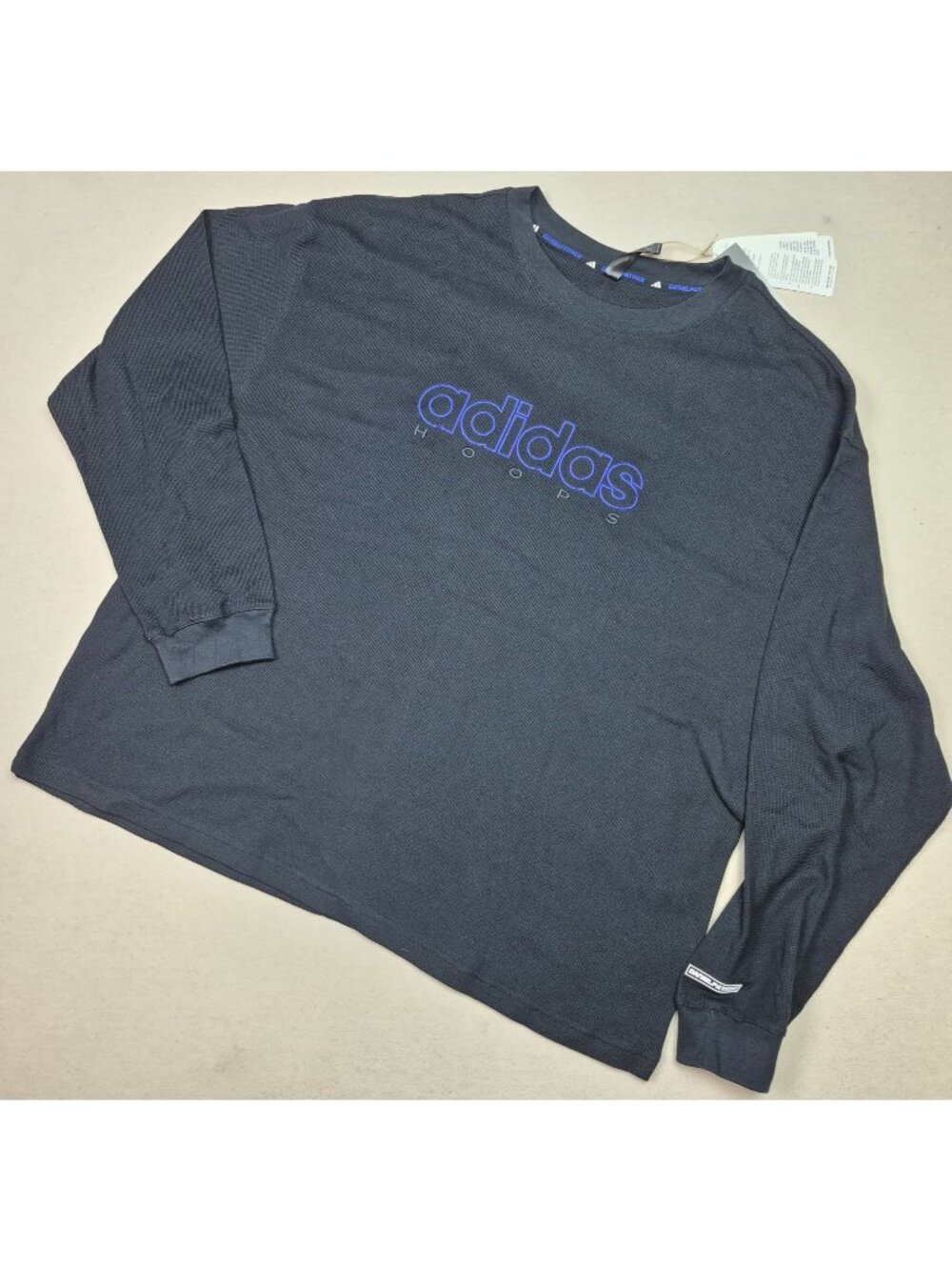 Adidas Hoops Men's Daniel Patrick Black Thermal Long Sleeve Sz XL NWT